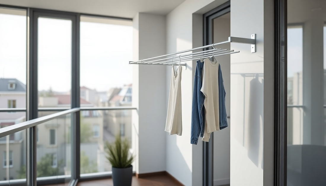 Elevate Your Home Drying Game: The Ingenious Suction Cup Folding Clothes Hanger