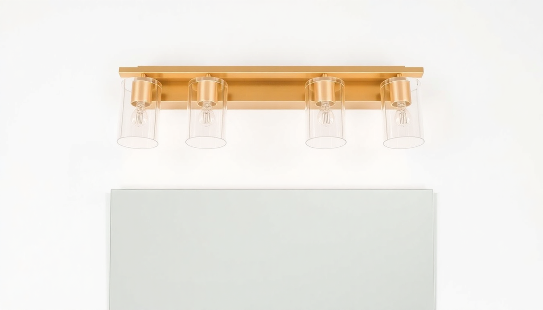 Elevate Your Bathroom with the Perfect Modern Minimalist Gold Vanity Light