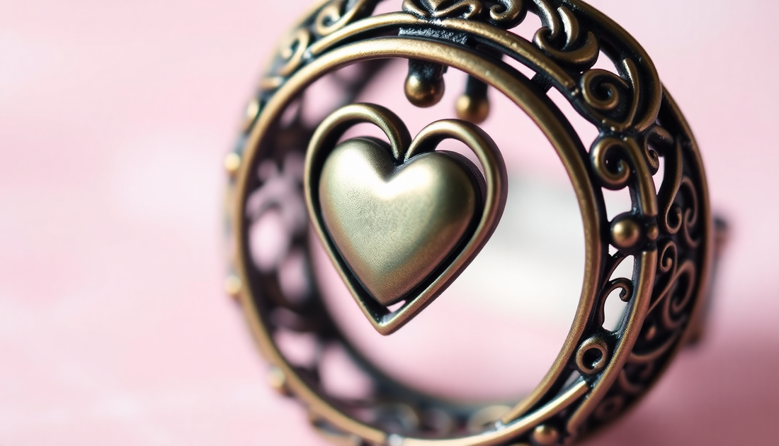 Unleash Your Inner Zen with Vintage Heart Rotating Rings: The Ultimate Fidget Accessory for Stress Relief
