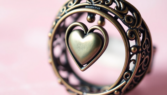 Unleash Your Inner Zen with Vintage Heart Rotating Rings: The Ultimate Fidget Accessory for Stress Relief