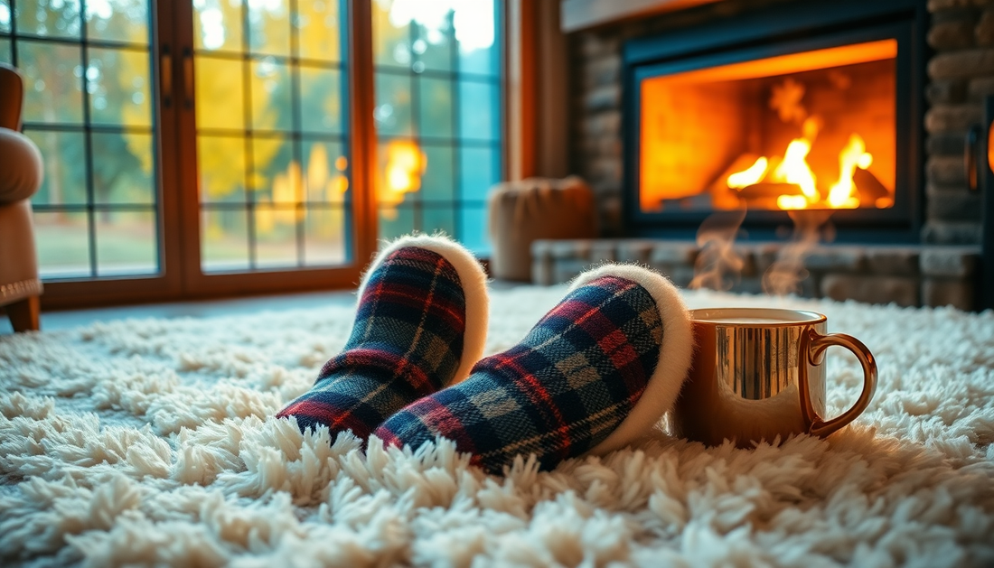 Cozy Feet, Happy Heart: Discover the Plush Perfection of Our Women's Plaid Slippers