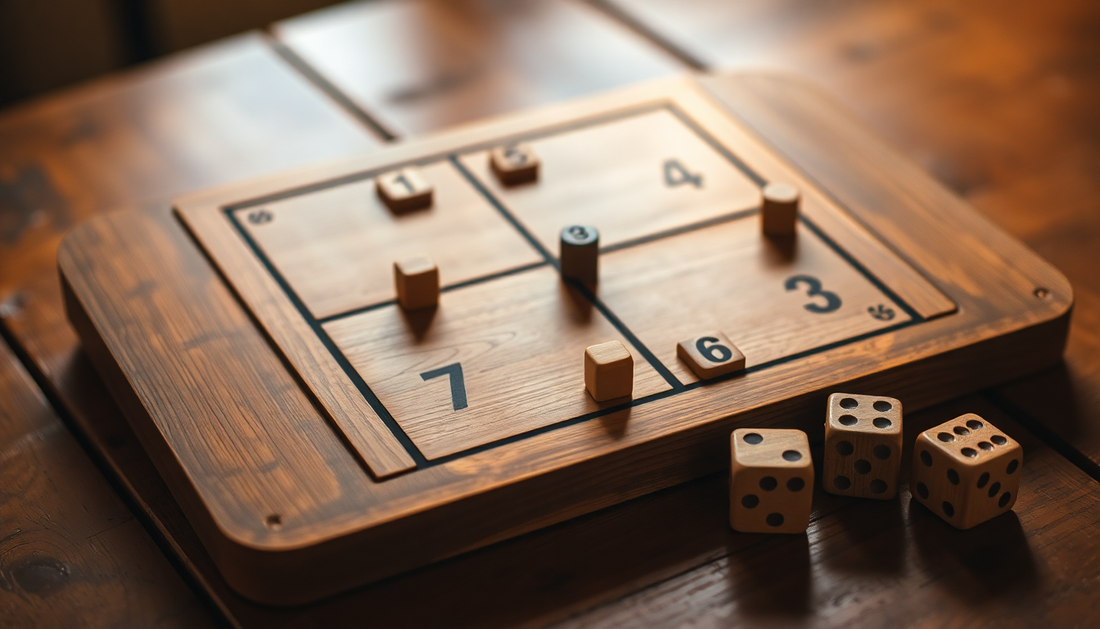 Elevate Your Game Night with the Deluxe Four Sided Shut the Box Dice Board Game from DealSniper.net