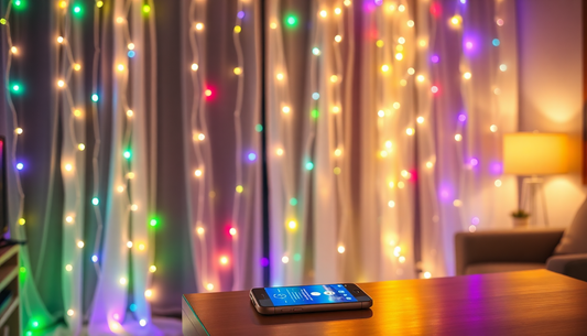 Illuminate Your Space with DealSniper's Smart LED RGB Curtain String Lights