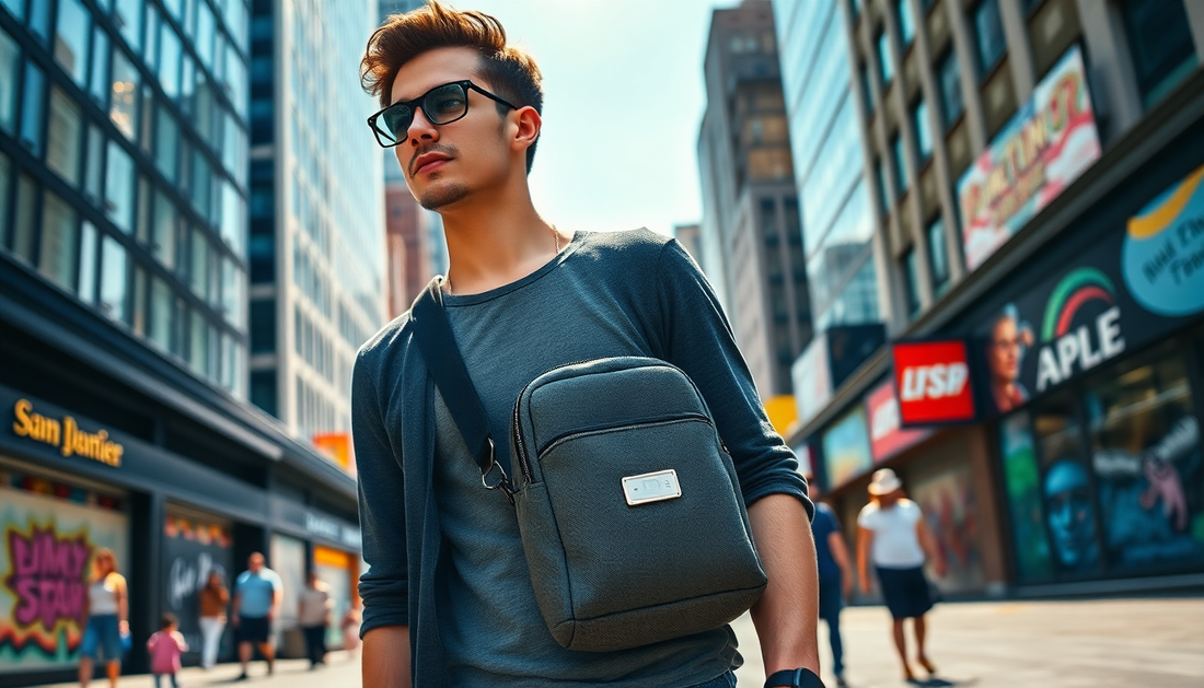 Elevate Your Style and Convenience with the Ultimate Men's Shoulder Bag from DealSniper.net