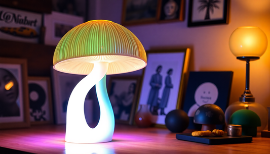 Illuminate Your Home with the Captivating 3D Printed 16-Color LED Mushroom Lamp from DealSniper.net