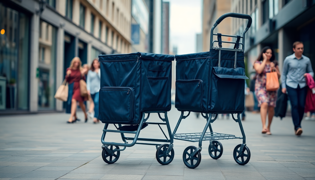 Elevate Your Shopping Experience with the 2-in-1 Foldable Shopping Cart from DealSniper.net
