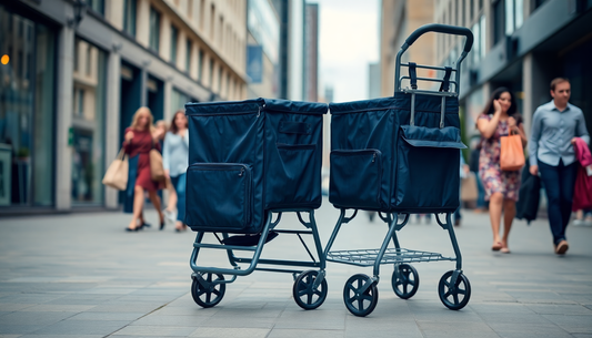 Elevate Your Shopping Experience with the 2-in-1 Foldable Shopping Cart from DealSniper.net