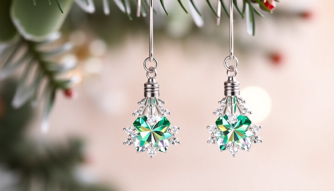 Sparkle and Shine: Discover the Allure of Zircon Christmas Tree Earrings