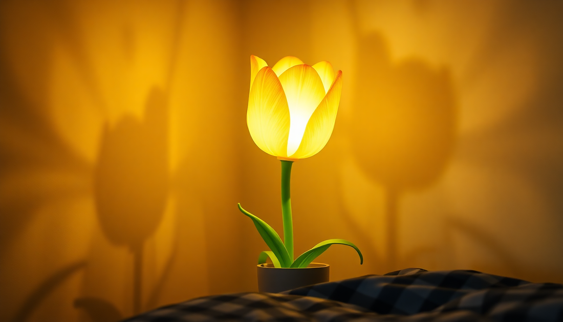 Illuminate Your Home with the Enchanting LED Tulip Flower Night Light