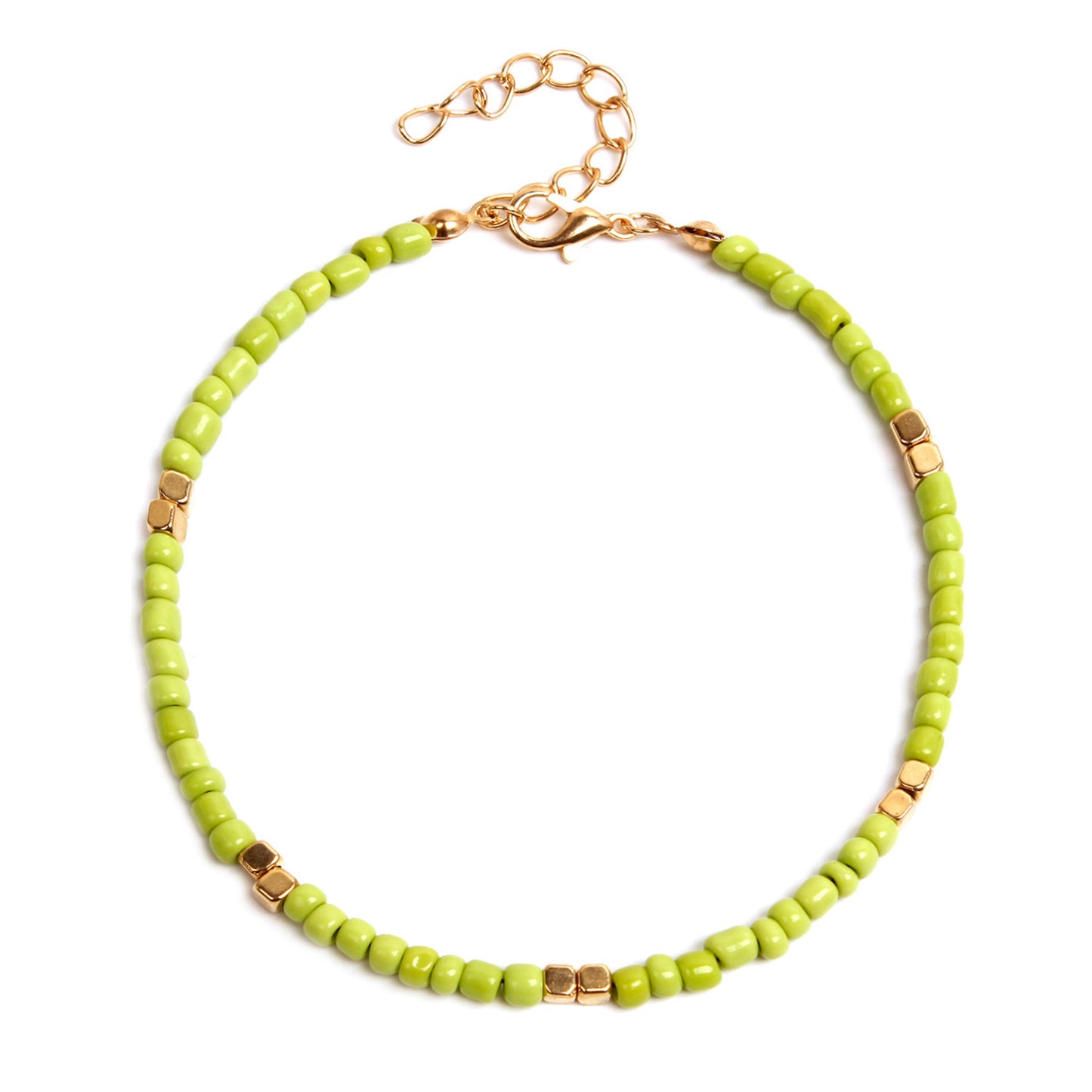 New Golden Rice Bead Beach Anklet Women Jewelry Gym From House Green