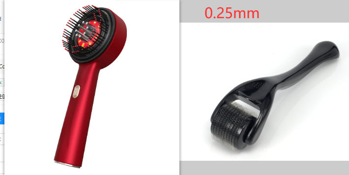Electric Massage Comb Home Scalp Drain Comb Health DealSniper.net Red 0.25mmset