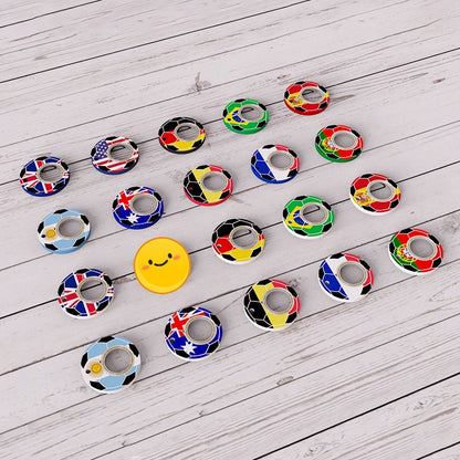 Creative Football World Cup Fidget Spinner Toy Keychain Hand Spinner