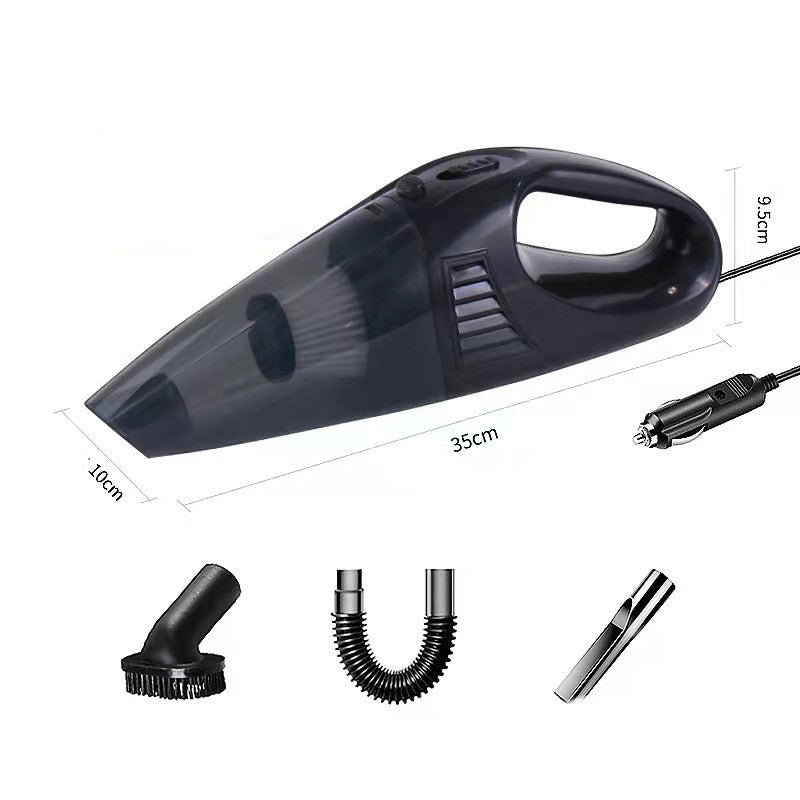 Handheld Portable High Power Wireless Car Vacuum Cleaner Electronic DealSniper.net Black Wired 12V