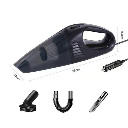 Handheld Portable High Power Wireless Car Vacuum Cleaner Electronic DealSniper.net Black Wired 12V