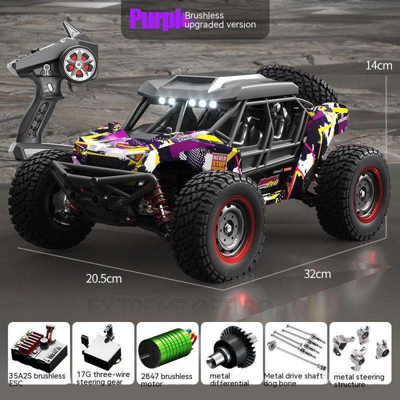 Remote Control Brushless High-speed Off-road Vehicle Model Kids dealsniper-net 16106Pro purple