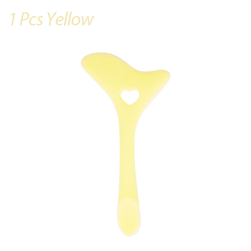 Silicone Eyeliner Stencil Wing Tip Mascara Drawing Lipstick Aid Face Cream Applicator For Beginners Makeup Tool Eyeliner Stencils Silicone Winged Tip Eyeliner Aid Eyebrow Pencil Stencil Reusable Beauty DealSniper.net Yellow