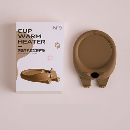 Coaster Insulation Base USB Gift Smart Constant Warm Coaster Kitchen DealSniper.net Brown USB