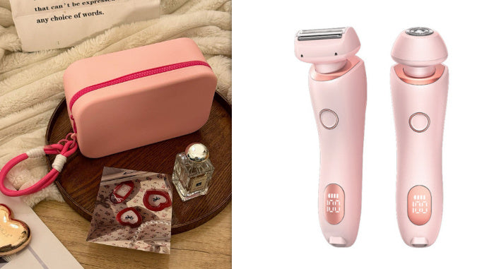 2 In 1 Hair Removal Epilator USB Rechargeable Trimmer Beauty dealsniper-net Pink and Rouge Gouache set USB