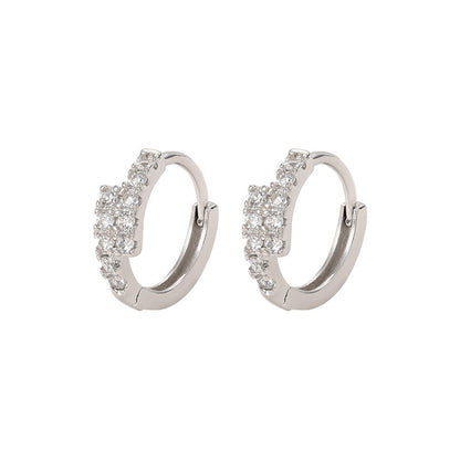 Small Diamond Ear Clip Female Light Luxury Minority Jewelry Gym From House