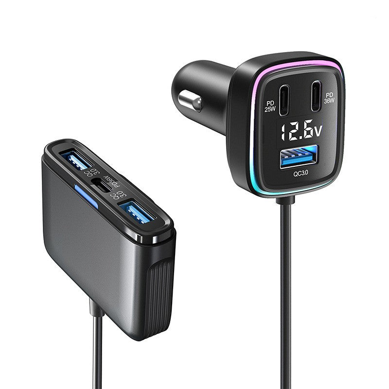 Car Charger Fast Charge 115W High Power Output Gadgets Gym From House GE01