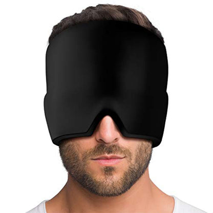 Ice Headache Relief Gel Eye Mask Health dealsniper-net Black