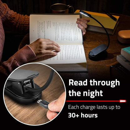 Flexible Clip On LED Light Lamp For Book Reading Tablet Laptop PC EReader House dealsniper-net