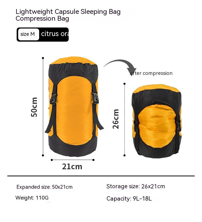 Down Compression Outdoor Storage Bag Outdoor dealsniper-net Citrus Orange M Code