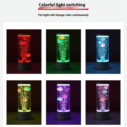 Simulation LED Colorful Large Bubble Fish Light Home Decor dealsniper-net