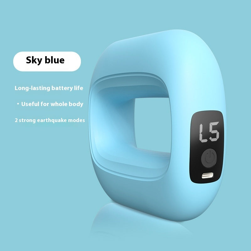 Fitness Electric Fascia Ring Portable Relaxation Sports Gym From House Sky Blue USB
