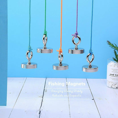 Fishing Magnet with Lifting Ring Magnetic Retrieving Lake Treasure Hunt Collects Outdoor DealSniper.net