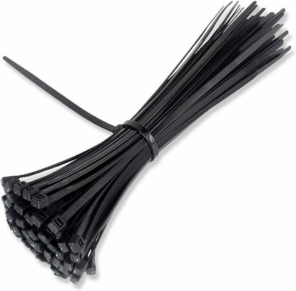 100 Cable Zip Ties 12 Inch Long Cable Ties Super Strong Nylon Cord Wrap Black Vehicle dealsniper-net