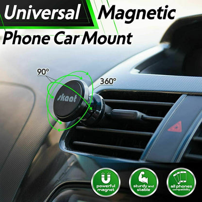 2x 360 Magnetic Car Mount Holder Air Vent Stand Universal For Mobile Cell Phone Phones dealsniper-net