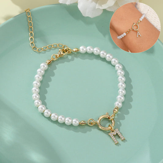 New Fashion Toggle Clasp Initial Bracelet Women Jewelry Gym From House