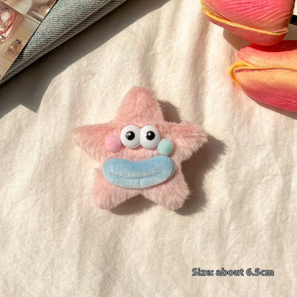 Girly Heart Plush Duckbill Clip Beauty DealSniper.net Light Pink