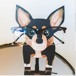 Animal Spectacle Frame Wooden Fox Glasses Storage Holder Deals dealsniper-net Black