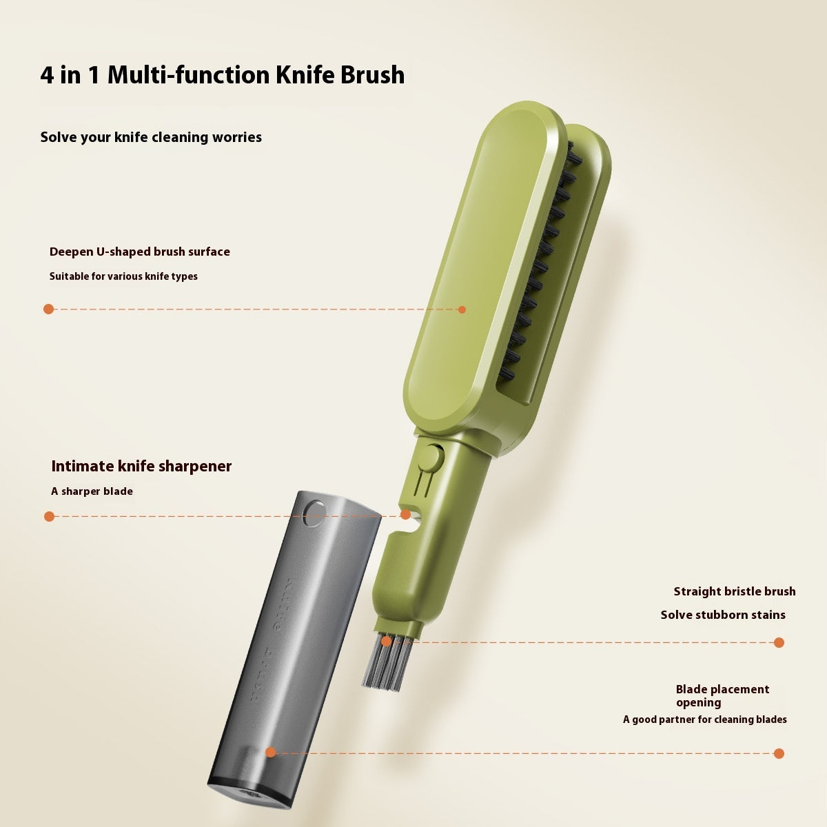 Multifunctional Hand Guard Cutter Cleaning Brush Kitchen Gym From House
