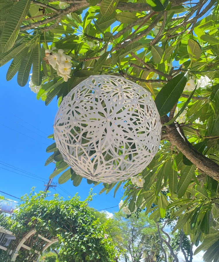 12 Inch Pendant Solar Light Garden DealSniper.net White Lotus 1