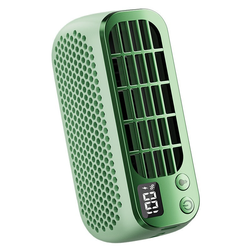 Household Outdoor Mini USB Portable Bladeless Little Fan Outdoor DealSniper.net Green 11.4X5.6X4.5CM
