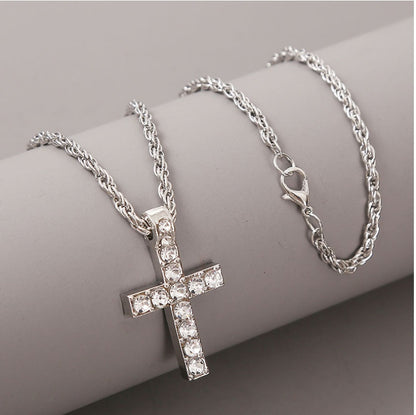 Cross Pendant Necklaces Punk Hiphop Jewelry Jewelry Gym From House Silver 10PCS