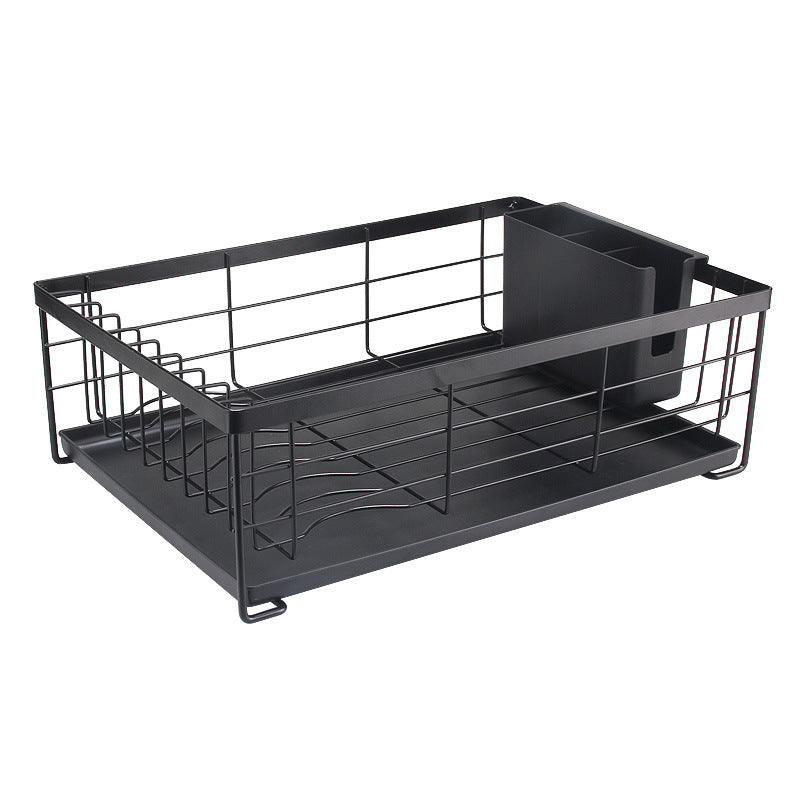 Multifunctional Kitchen Rack For Storage Dish Rack Kitchen DealSniper.net Black