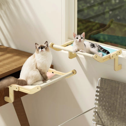 Mewoofun Pet Cat Window Perch 4 Color Wooden Assembly Hanging Bed Deals DealSniper.net