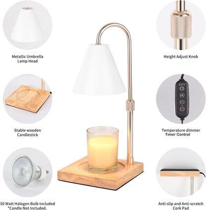 Candle Warmer Lamp With Timer Dimmer