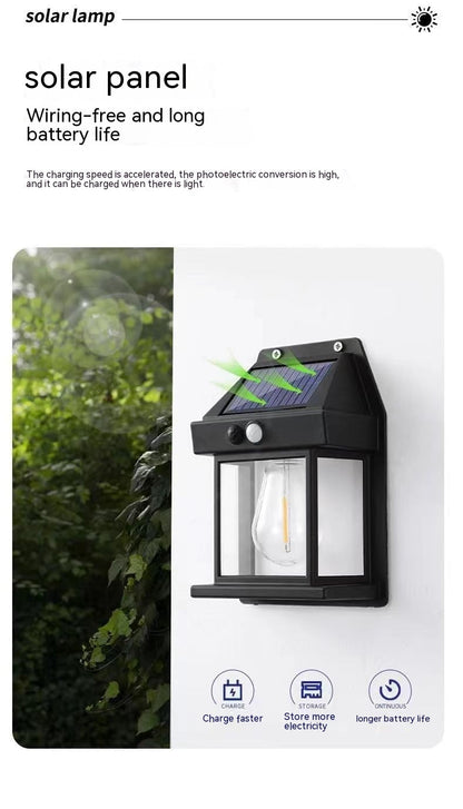 Outdoor Solar Waterproof Tungsten Induction Garden Wall Lamp Garden DealSniper.net
