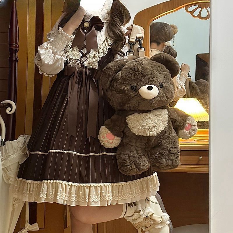 Couple's Bag Love Bear Cute Versatile Plush Bag Shoulder