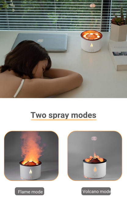 New Two-color Spray Ring Volcano Humidifier House Gym From House