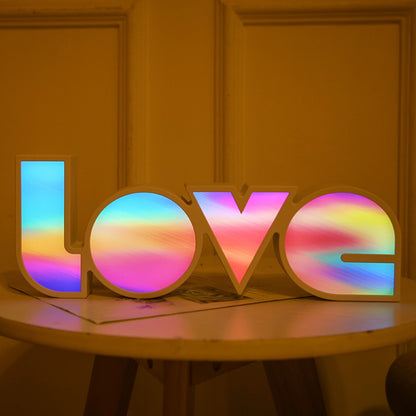 Valentines Day Decor LED LOVE Light Valentines Day Gift For Girlfriend