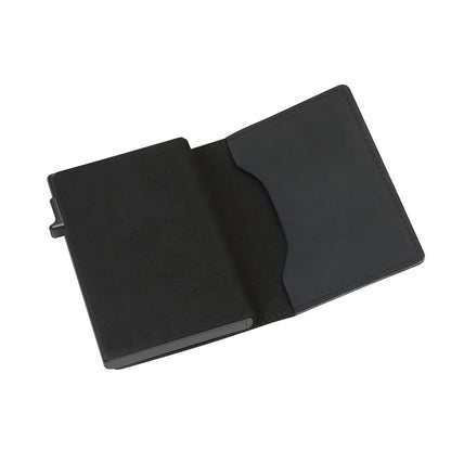 Rfid Card Holder Men Wallets Money Bag Male Black Short Purse