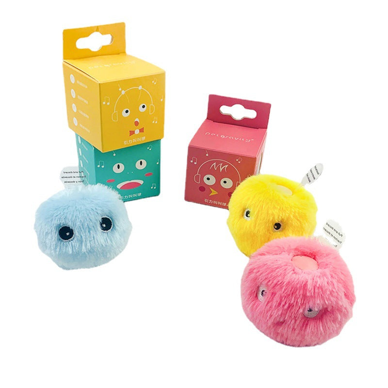Kitty Calling Ball Toy Light-emitting Cat Teasing Ball Catnip Pets Gym From House Yellow Luminous Plush