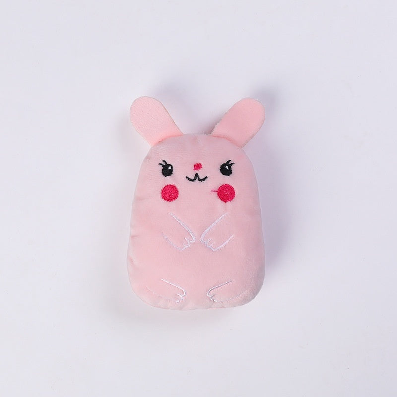 New Cat Toy Mouse Fox Cute Shape Plush Sound Toy Pets DealSniper.net Pink Rabbit