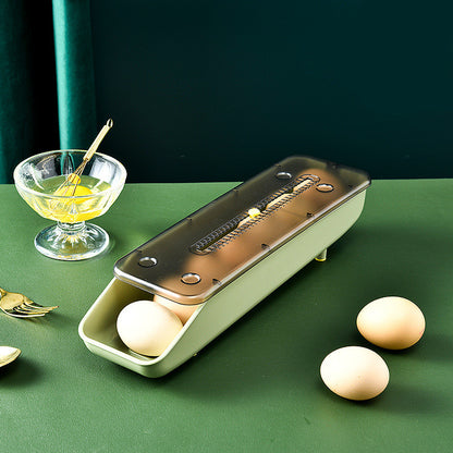Kitchen Pull-out Portable Creative Egg Storage Box Kitchen dealsniper-net Green